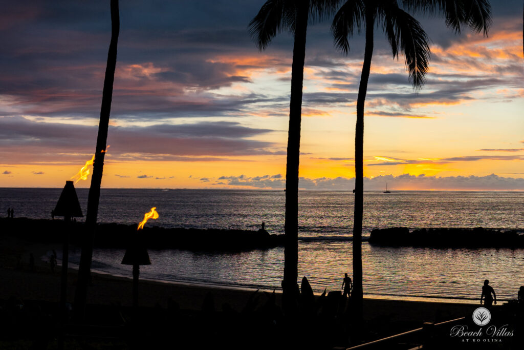Beach Villas at Ko Olina - Honu Lagoon Evening Torch